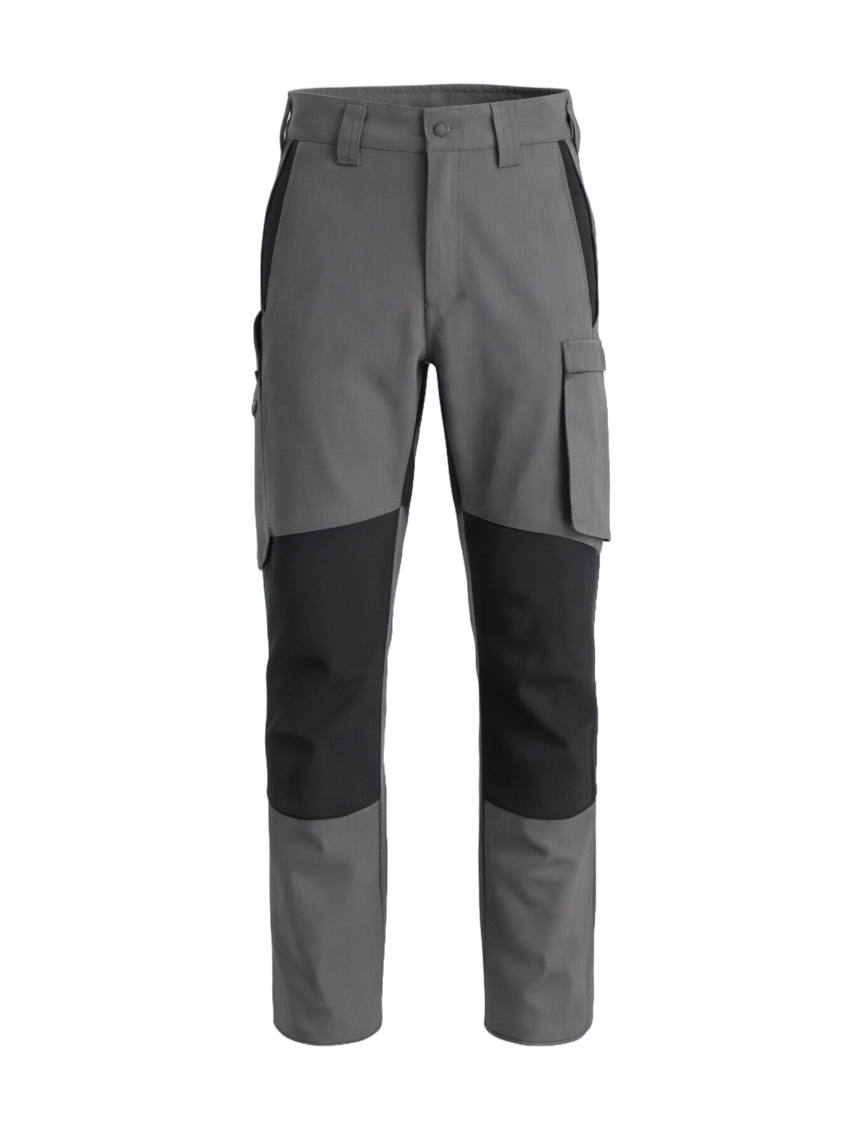 BoSafety COMBO elastsed puuvillased tööpüksid  hall/must