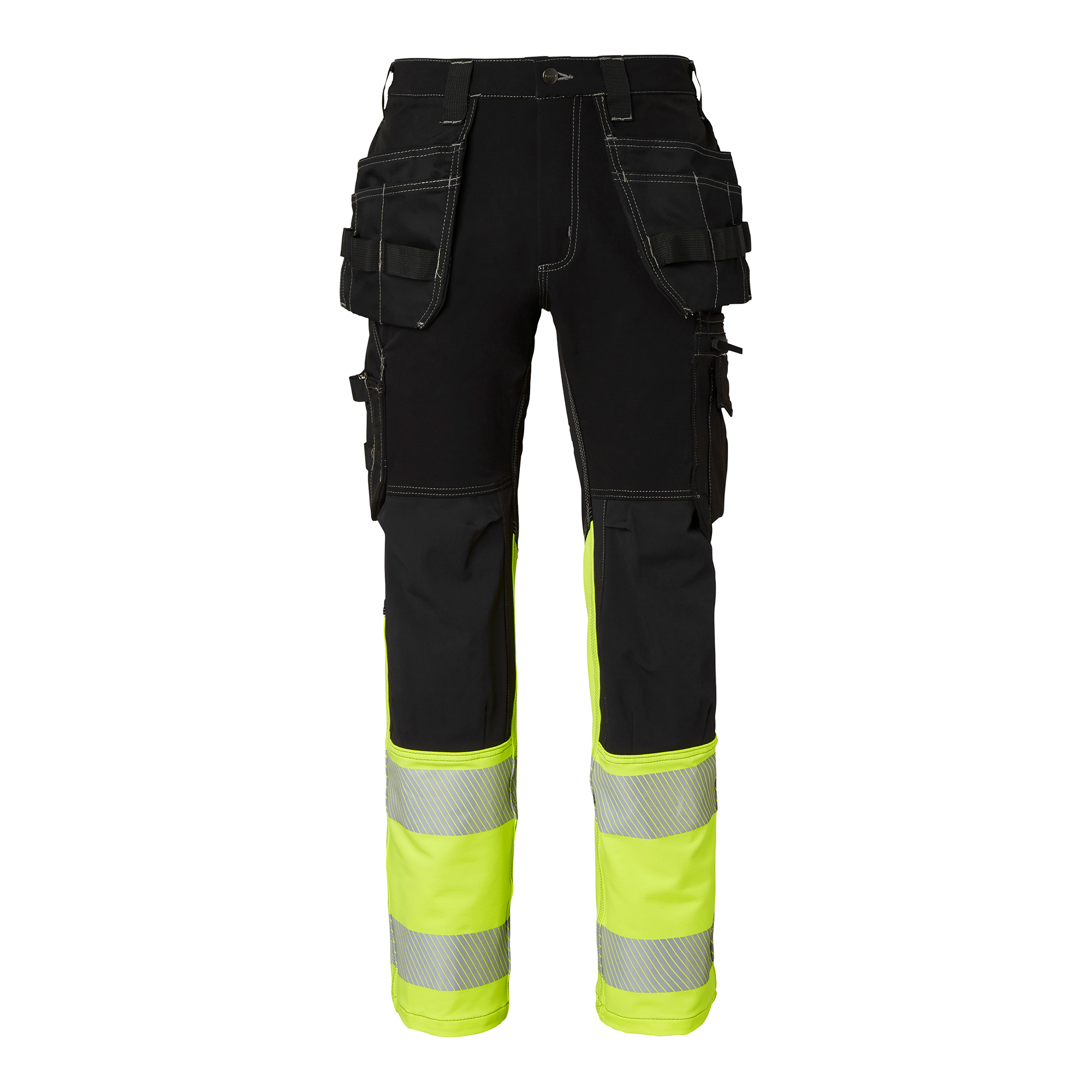 Top Swede Craftsmen Trousers HI-VIS,must/kollane