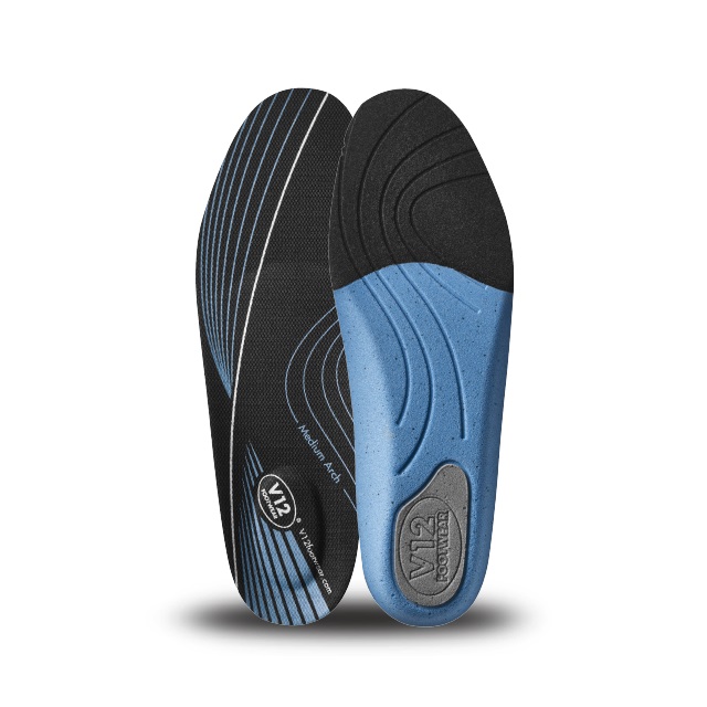 V12 Dynamic Arch Blue Medium ortopeedilised sisetallad keskmine võlv