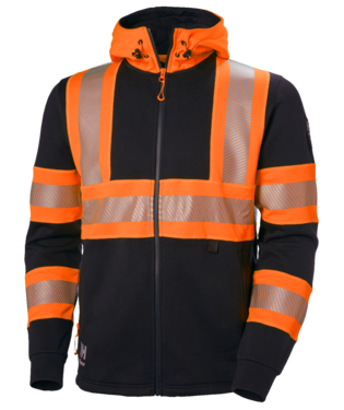 Helly Hansen ICU pusa kapuutsi ja lukuga HI-VIS kl1 oranž/must