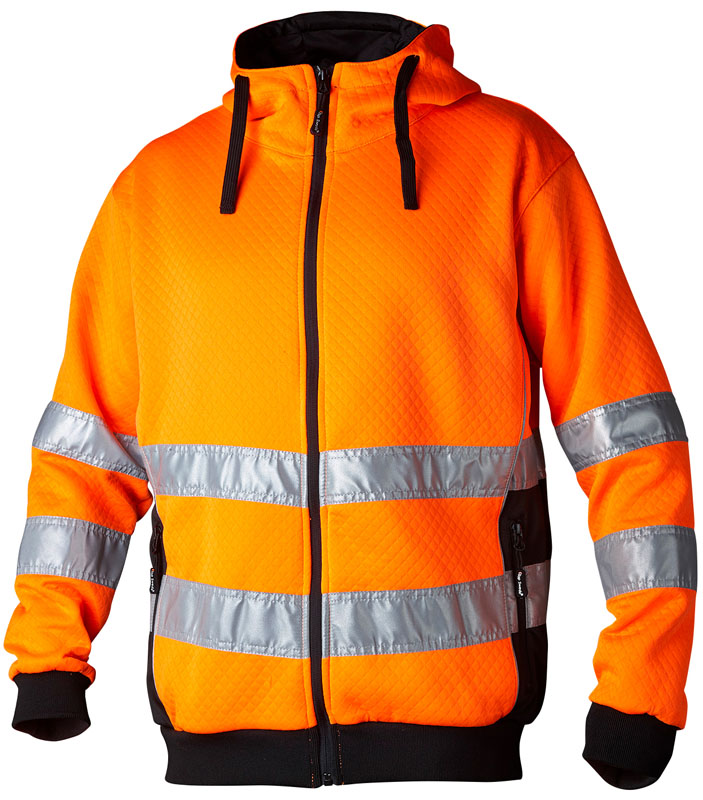 Top Swede HI-VIS kapuutsiga pusa, oranž/must