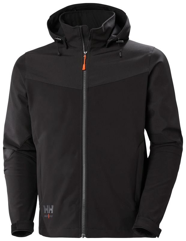 Helly Hansen OXFORD softshell jope kapuutsiga must