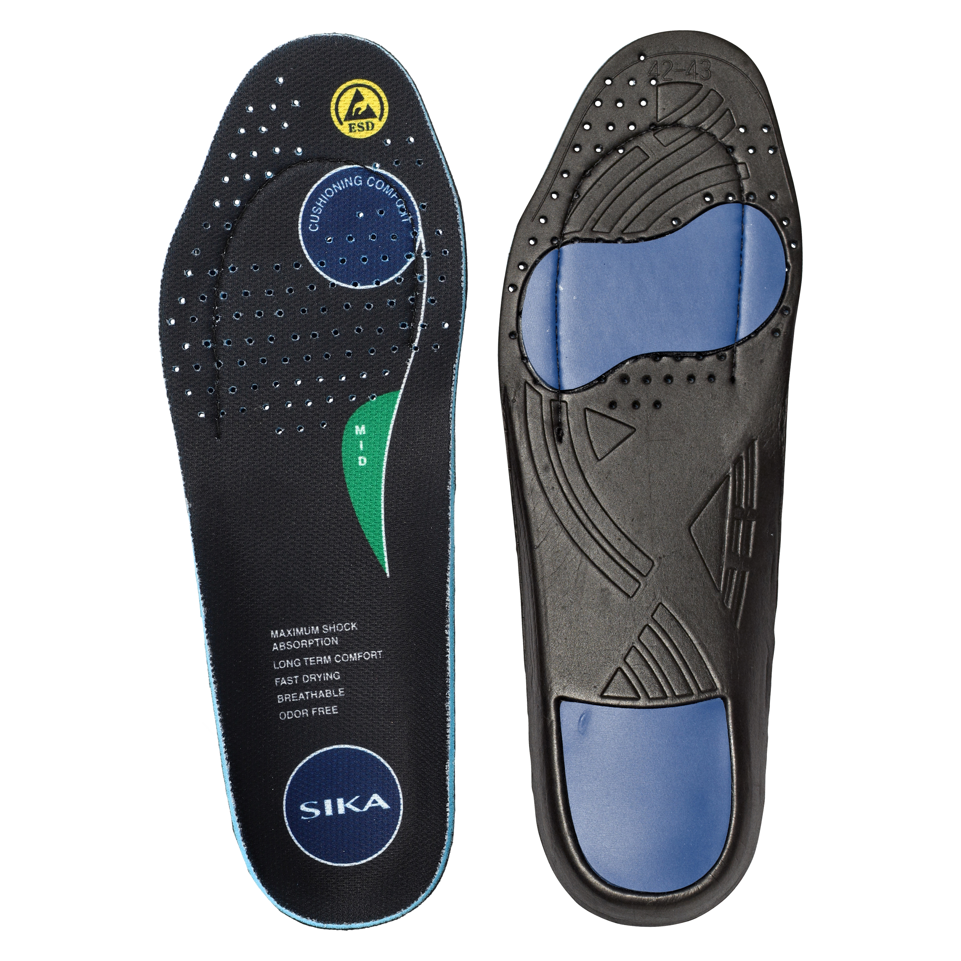 Sika sisetallad ULTIMATE FOOTFIT MEDIUM keskmine võlv antistaatilised ESD